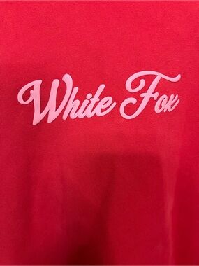 💖 White Fox Season 7 Oversized Hoodie XL Hot Pink Coral Fleece Pullover Streetwe